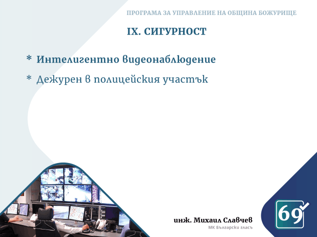 Михаил Славчев - програма